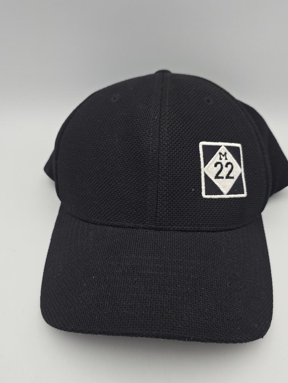 Yupoong Flexfit M22 Classics Michigan Fitted Black Hat Size S/M - Picture 5 of 8